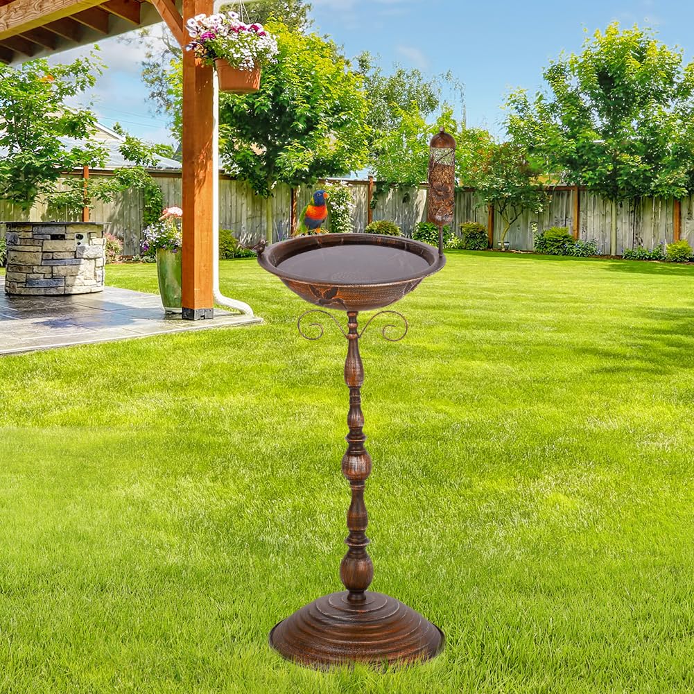 Große Metall-Vogeltränke Von VEWOGARDEN – Mit Klappbarer Halterung Für Garten, Terrasse & Hof