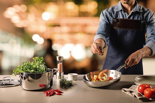 Tramontina Grano Frying Pan 3-Ply Stainless Steel for Induction, Electric, Gas and Ceramic Glass Hobs, Cookware, Kitchen, 20 cm, 1.2 litres, 62155200 - 8