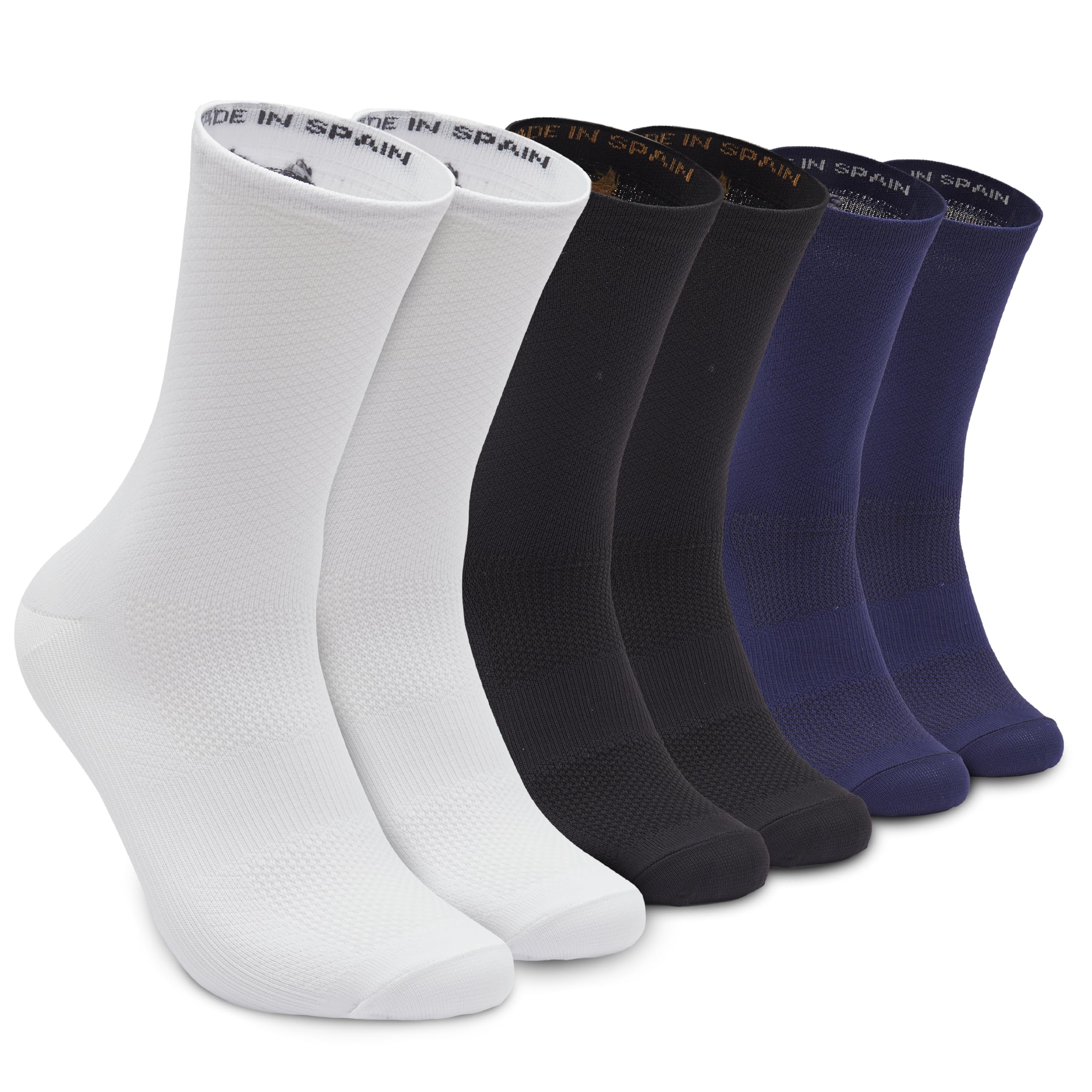 Calcetines Altos Transpirables para Ciclismo, Running y Trail Running, Trekking (Pack de 3)