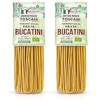 Vista 11 de Antichi Poderi - Pasta orgánica de tinta de calamar negro, fideos de pasta negra hechos con sémola de trigo duro, tinta de calamar y germen