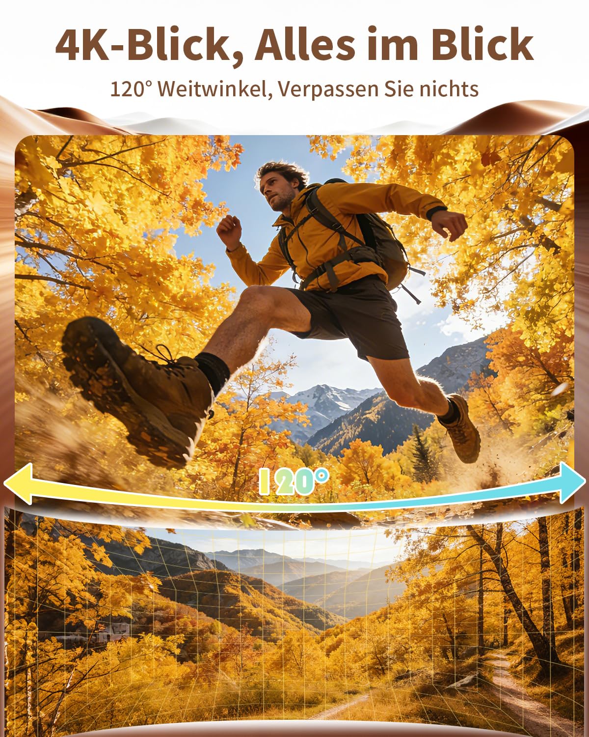 Neu Action Cam 4K/2K/1080P mit 64GB SD Karte &1,47 Zoll Display, Bodycam Körperkamera mini Magnetische Wasserdicht 30M & 180 Min Akku for Dashcam Fahrrad, Vlog, Ski, POV Kamera