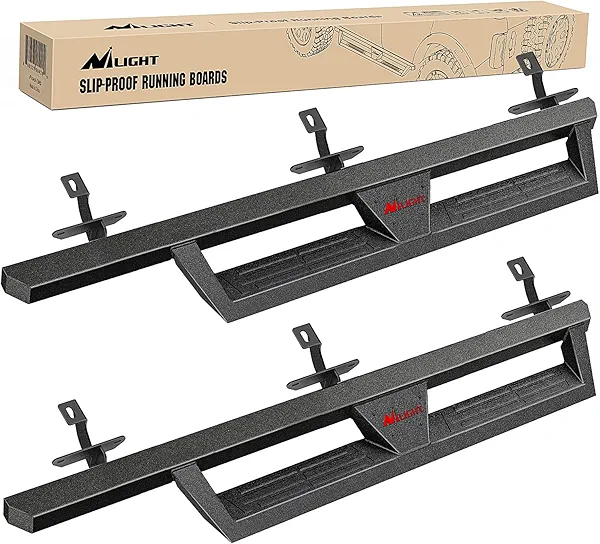 Nilight Running Boards for 2018 2019 2020 2021 2022 2023 2024 Wrangler JL Unlimited 4 Door Dual-Stage Textured Black Powder Coated Slip-Proof Side Step Nerf Bars