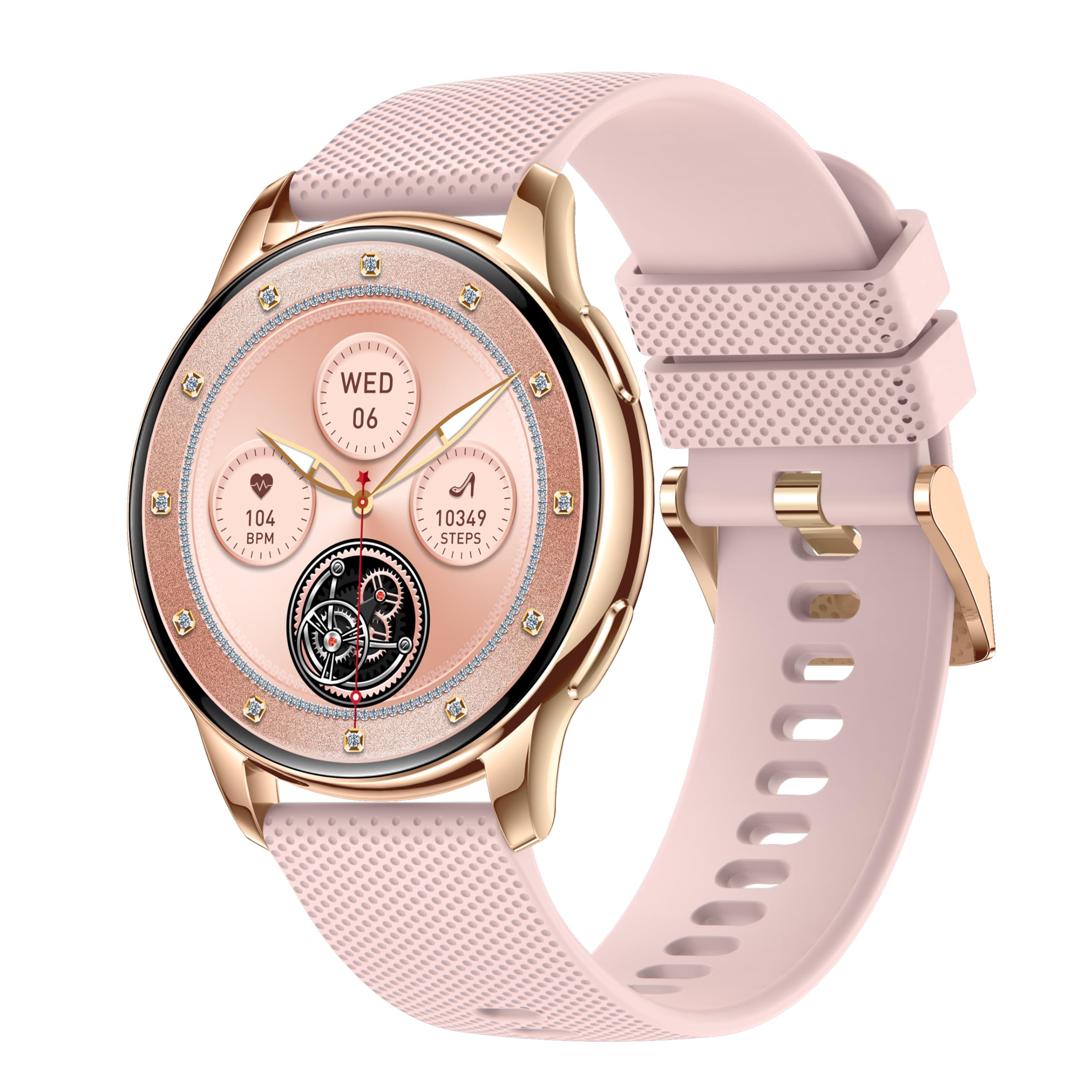Shyenah Innovations SH:Y11 Ladies Slim (10mm) and Stylish Smartwatch 1.32" AMOLED Display, Heart Rate, Blood Oxygen and Blood Pressure Tracker, IP68 Waterproof with 100+ Comprehensive Sports Tracking