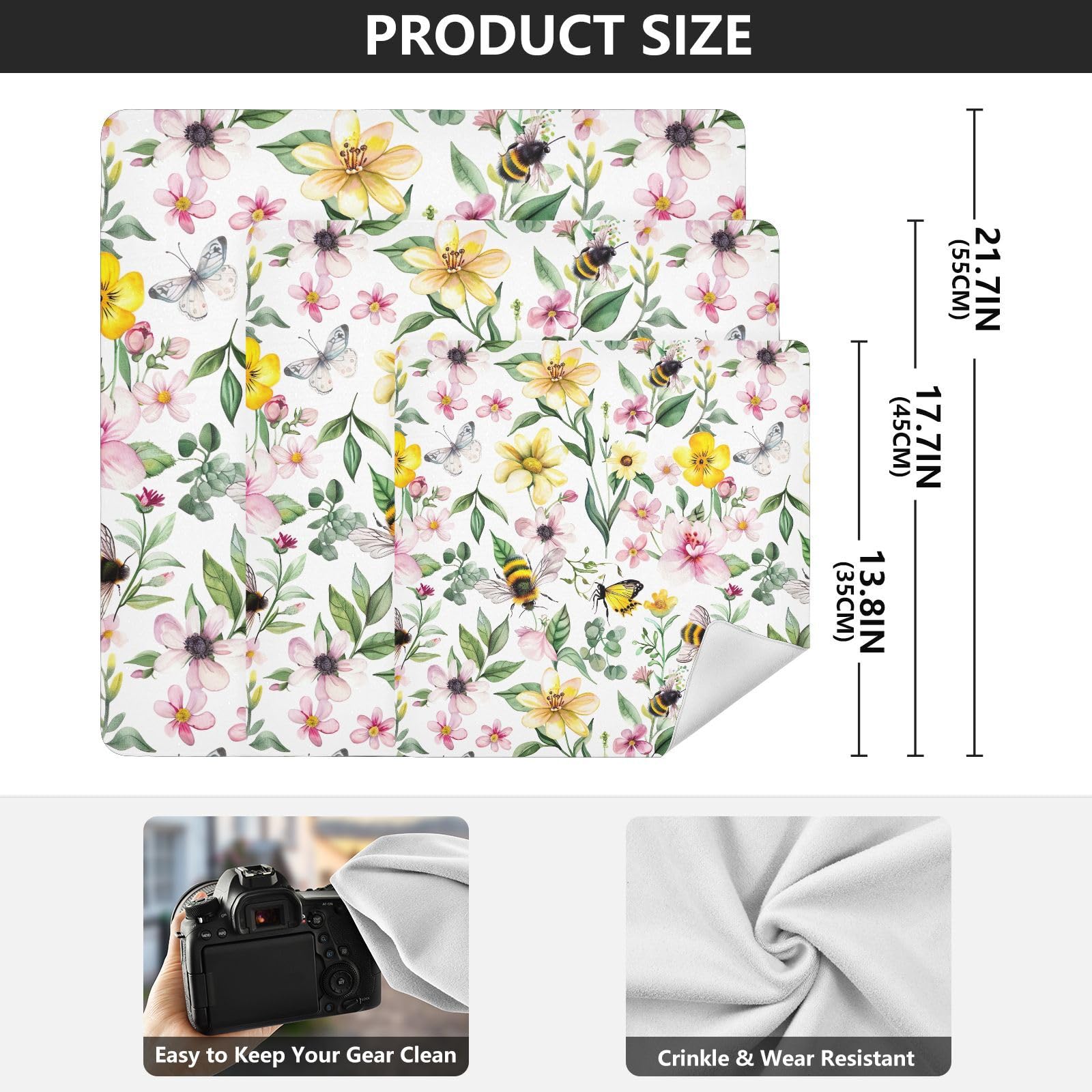 ODAWA Floral Butterfly Bees 13.8