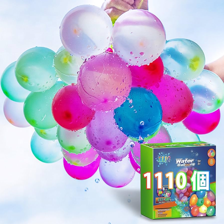 Amazon.co.jp: TNTOR 水風船 1110個（37個×30束）お盆休み 水