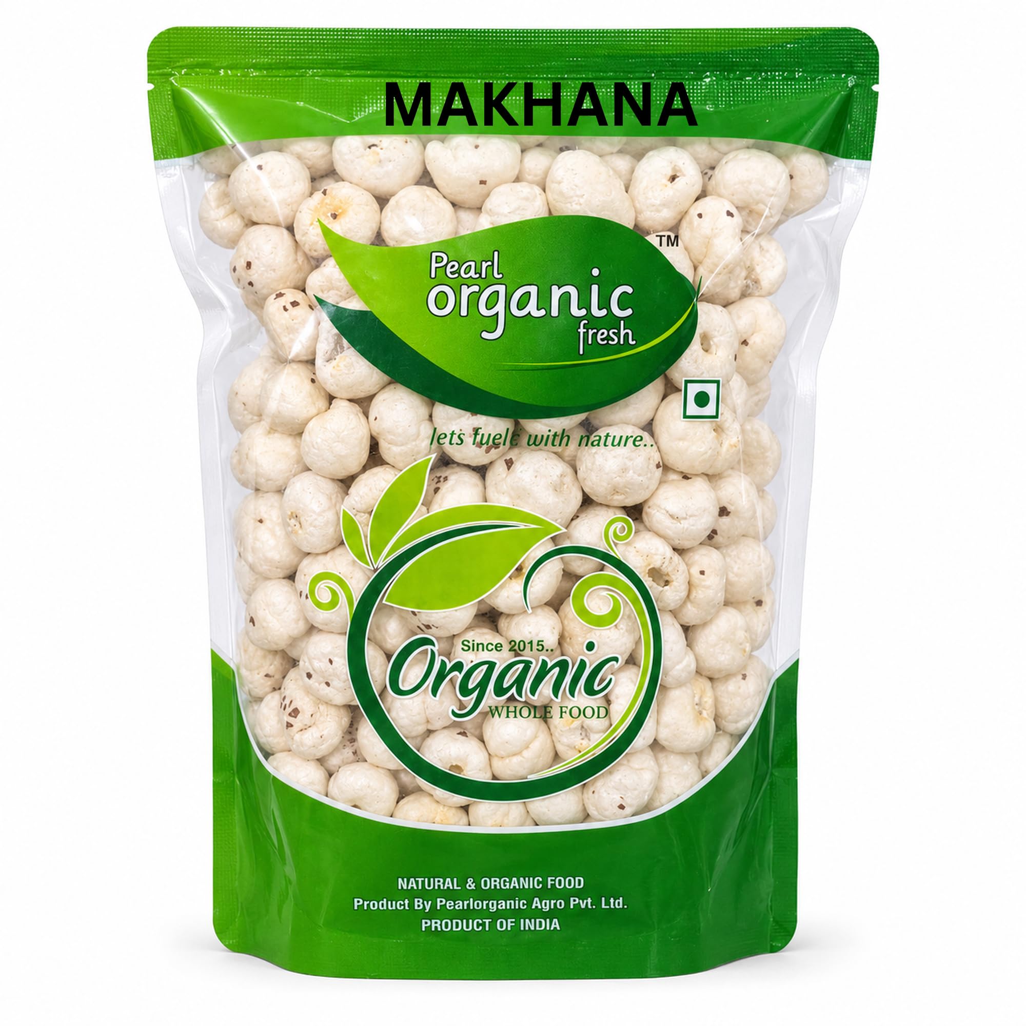 Pearl Organic Fresh Raw Makhana (Fox Nuts) 100g | Healthy Phool Makhana Lotus Seeds | Protein Rich Diet Snack | Light & Crunchy-picture-43