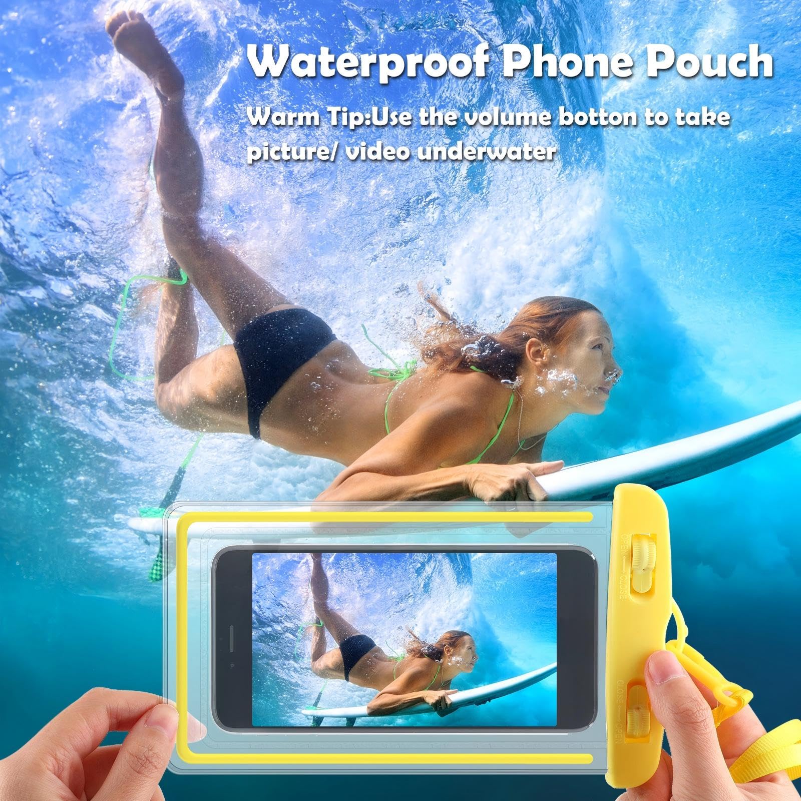 Flutesan Lot de 40 pochettes universelles transparentes étanches pour téléphone, multicolore