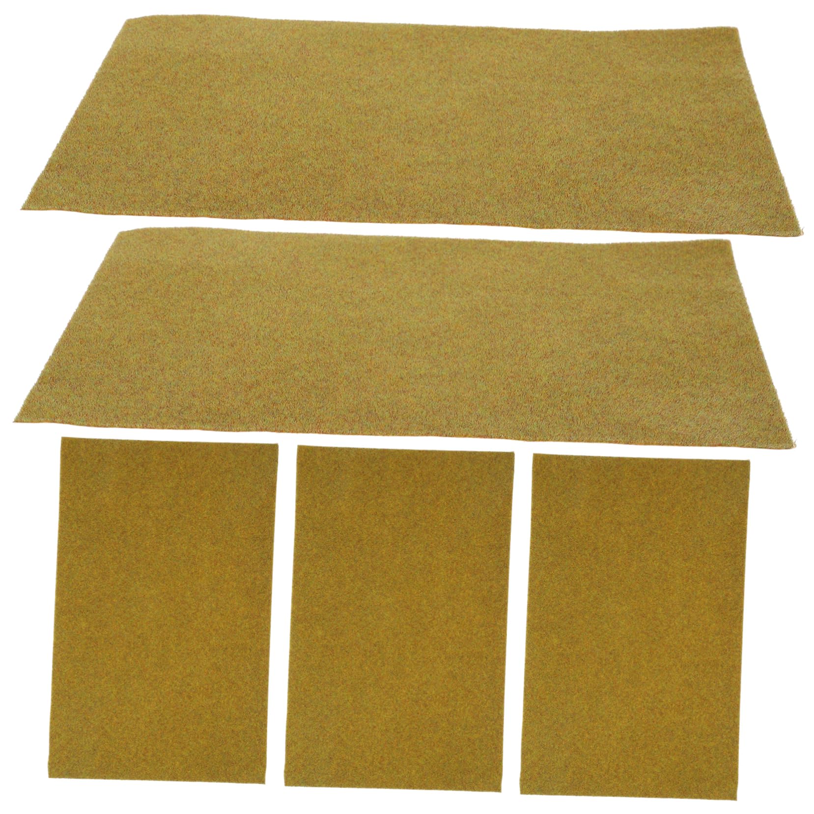 MUSISALY Realistic Artificial Turf Mat 5pcs Fake Grass for Table Landscape Model Garden Decor