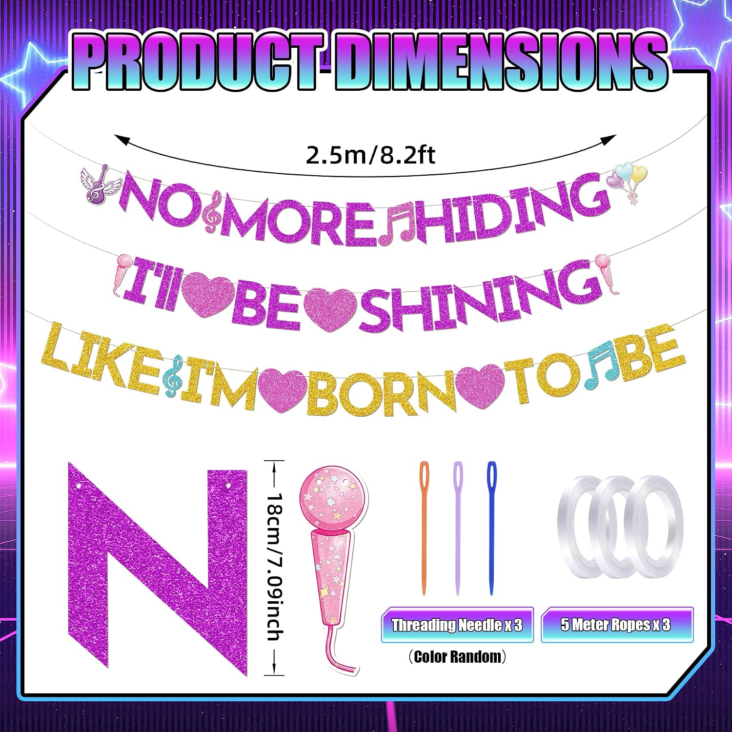 Hunters Birthday Decorations Banner, Demon Theme Party Decorations
