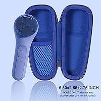 Vista 4 de co2CREA Estuche rígido compatible con cepillo de limpieza facial sónico NågraCoola CLIE 2 1 (azul)