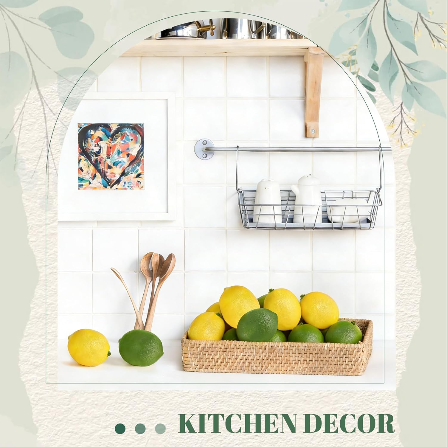 Toopify 20PCS Fake Lemons, Yellow Green Artificial Lemons, Matte Finish Fruit Decor for Kitchen Fruit Bowl Table Centerpiece & Photography - Image 8