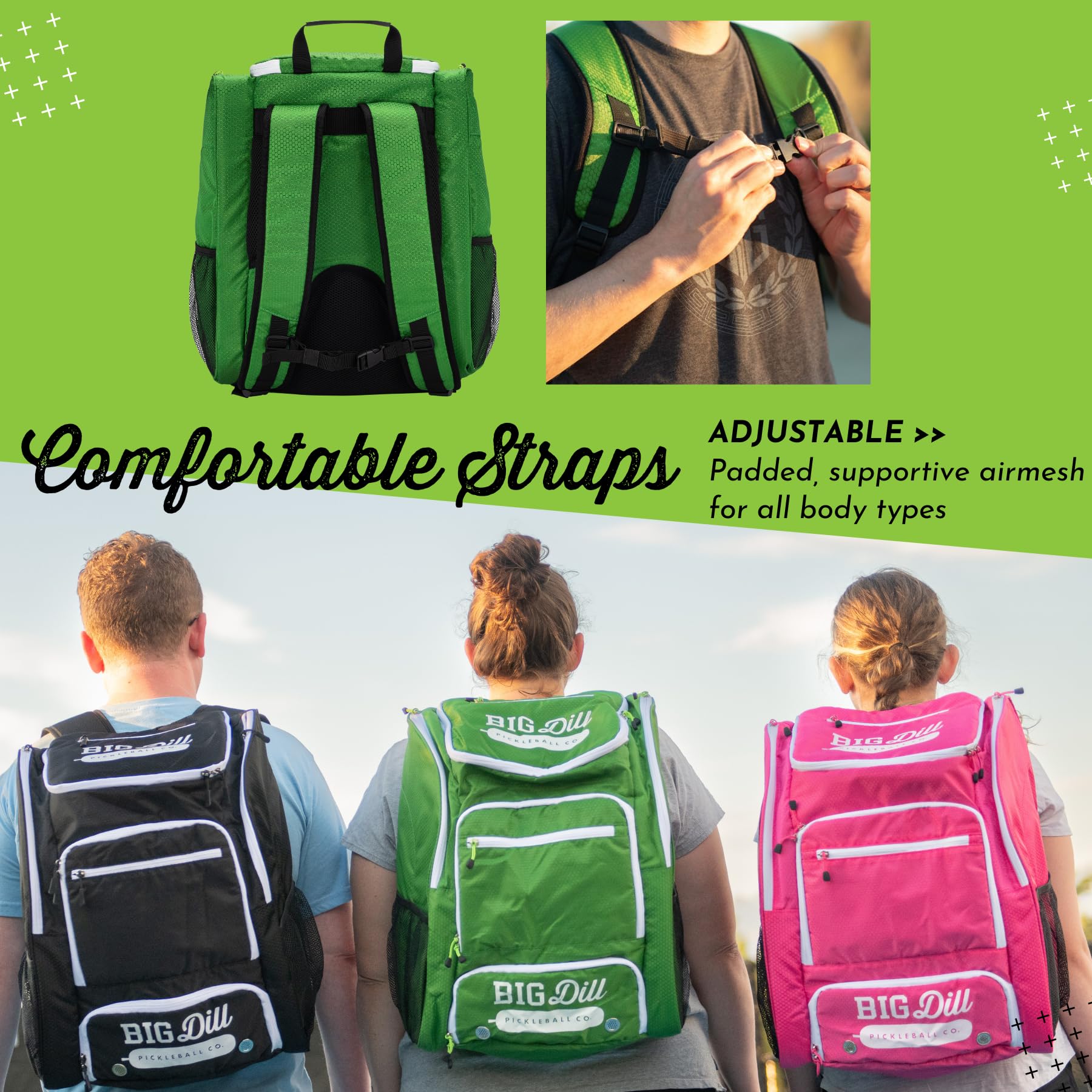 Big Dill Pickleball Pickleback Pickleball Backpack | Large  display picture 1