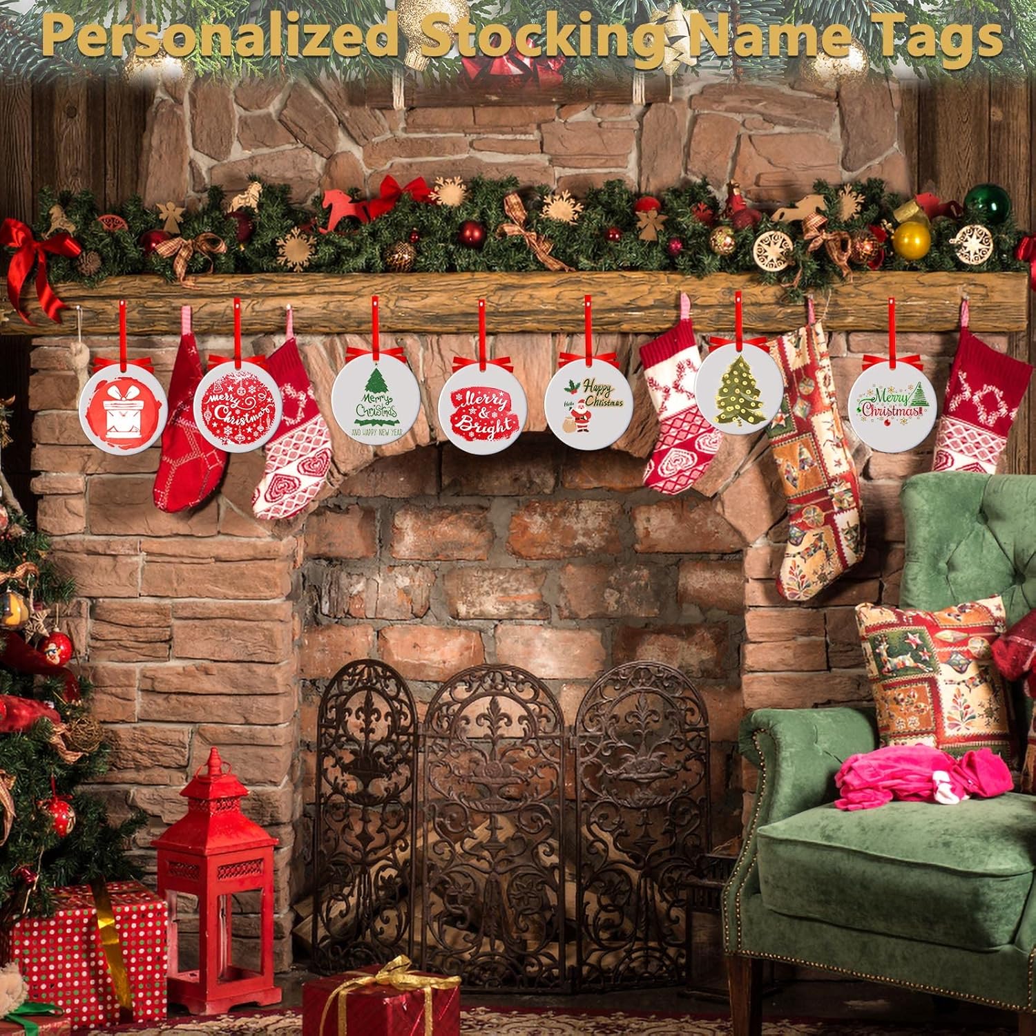 10Pcs Sublimation Ornament Blank Round White Blank Ceramic Ornament for Sublimation 2025 Christmas Double-Sided Paintable Decoration Circle Porcelain Deco for Heat Transfer Print DIY Craft Bulk - Image 6