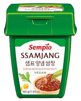 معجون غمس فول الصويا الكوري شبه ، صلصة الباربكيو الكورية ، نباتي Ssamjang 500g