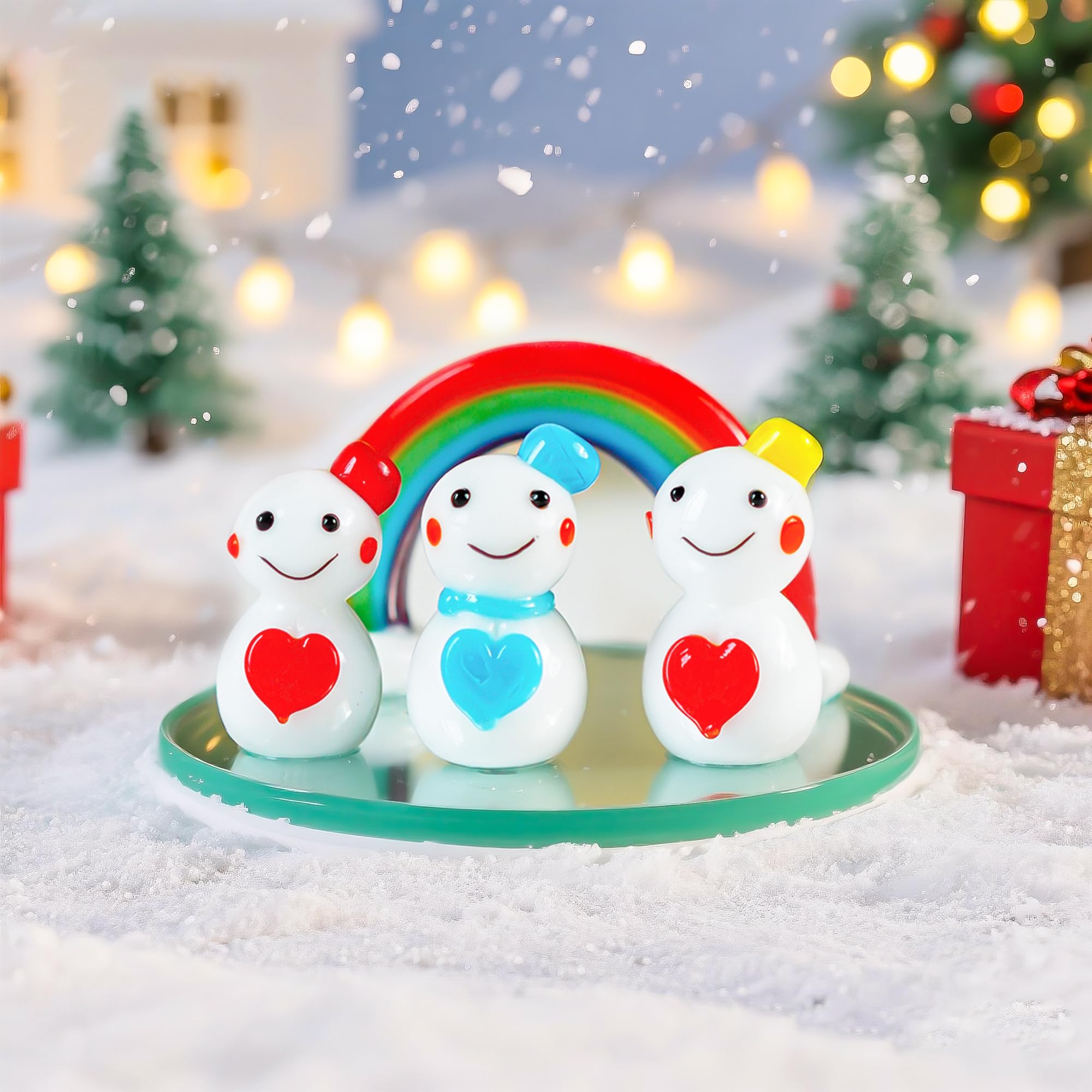 Amazon.com: H&D HYALINE & DORA Hand Blown Glass Christmas Snowman