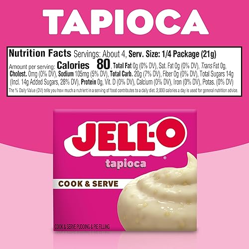Miniatura 9 de Jell-O Cook &amp; Serve Pudín de tapioca sin grasa, 3 oz