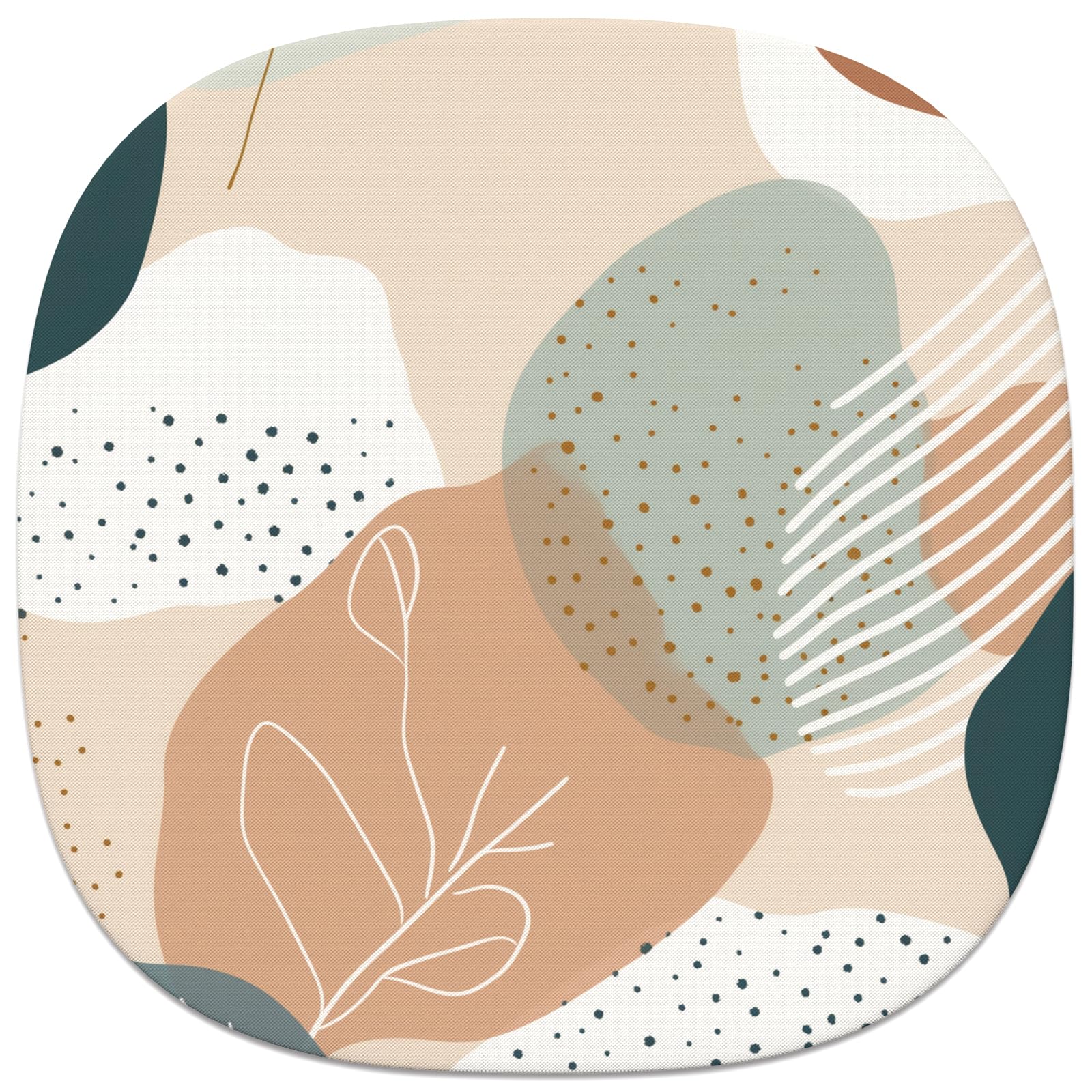 Rimilak Small Mouse Pad 6.6 Inch, Takes up Wrist Space, Waterproof Compact Mini Mat for Laptop Computer Wireless Keyboard, Home Office Travel, Cute