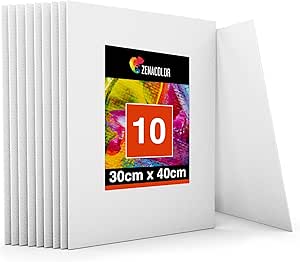 Rotolo Tela Per Dipingere 100% Cotone - 212x1000 Cm Grana Media Made In Italy