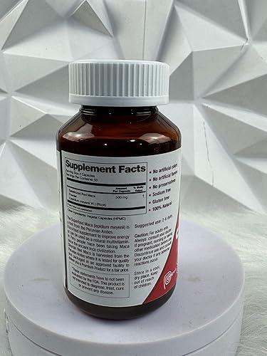 Miniatura 7 de Sikyriah Cápsulas de extracto de maca roja para mujeres l 100 unidades l Suplemento de salud femenina l Potenciador de energía y regulador hormonal
