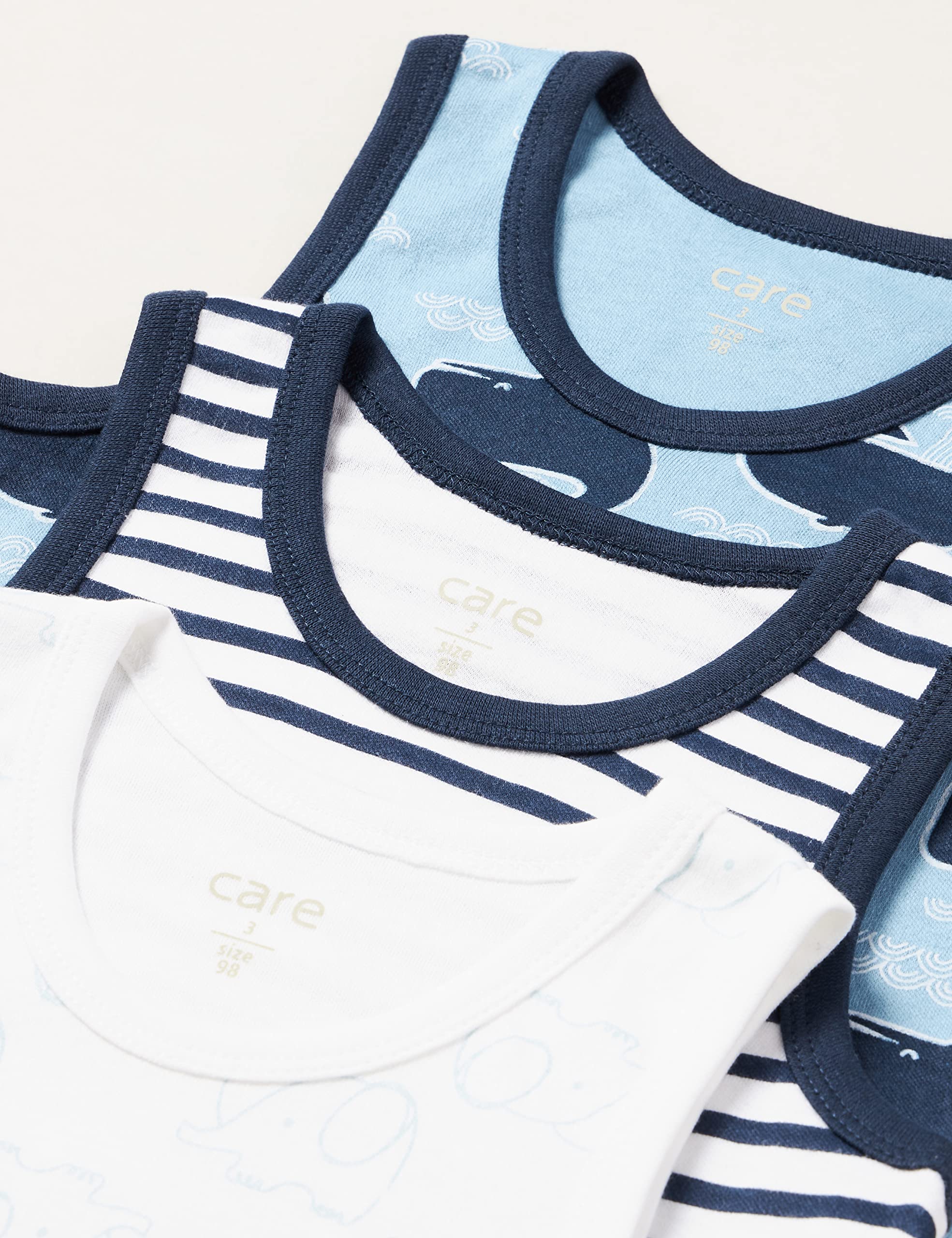 Care Body Ns - Aop (6-pack) Body Senza Maniche Bimbi 0-24 (Pacco da 6)