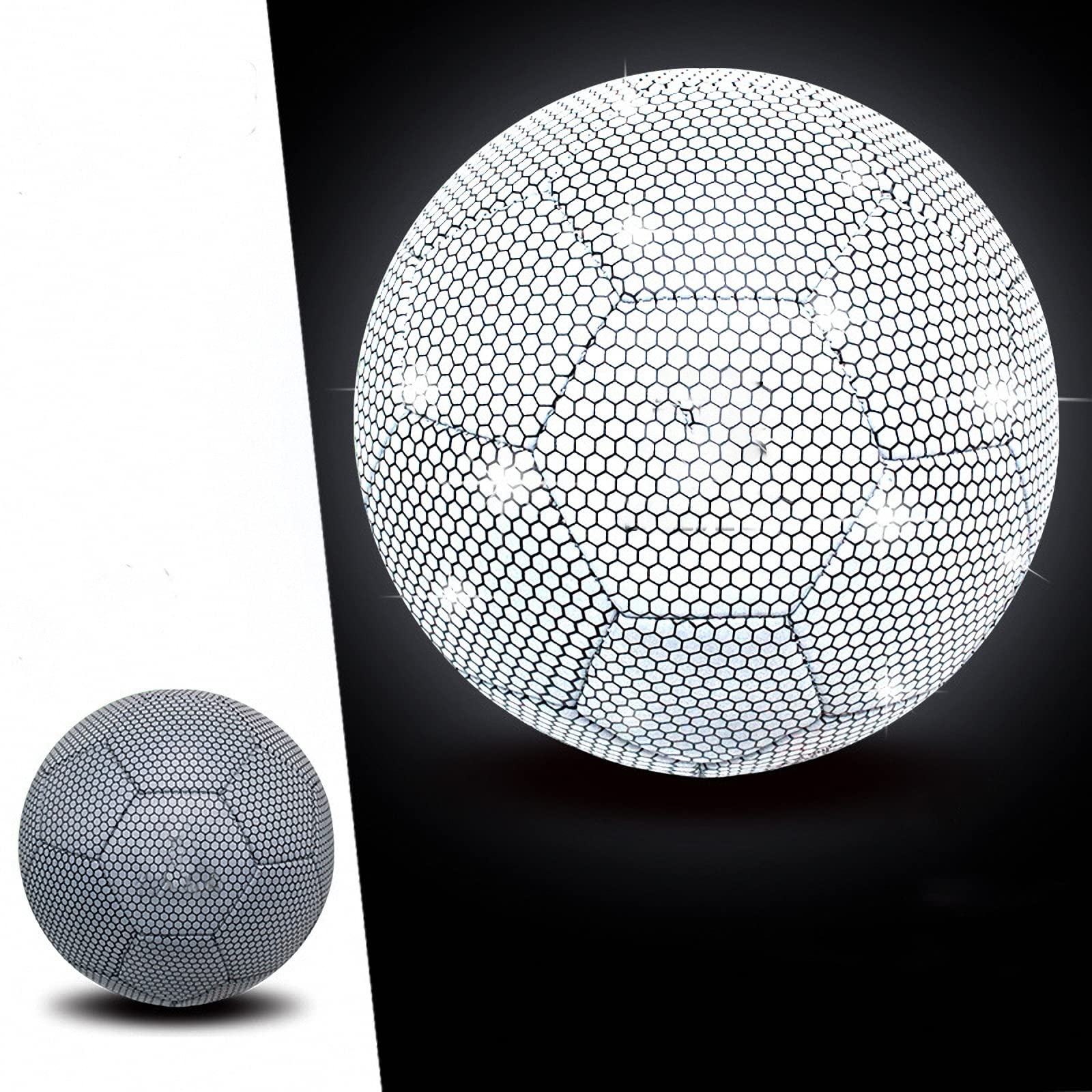 Balón de fútbol Luminoso con Bomba,tamaño 5 fútbol Brillante para niños,balón Entrenamiento Fluorescente para Estudiantes de la Escuela,Regalo para jóvenes Amigos Novio
