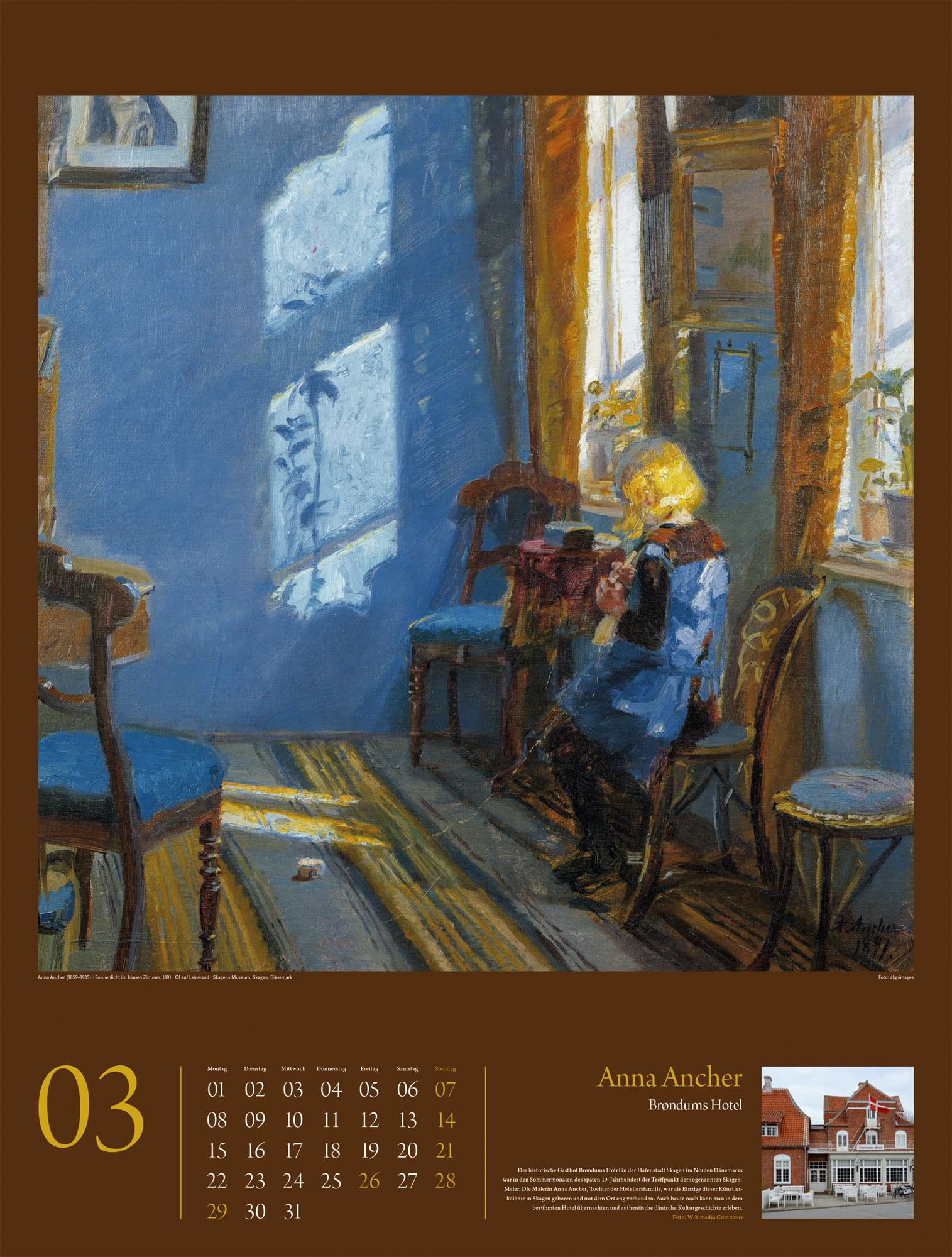 KunstGeschichten Kalender 2027 | Meisterwerke und die Orte ihrer Inspiration: Informativer Kunstkalender im großen Hochformat (50x66 cm) | Mit Texten