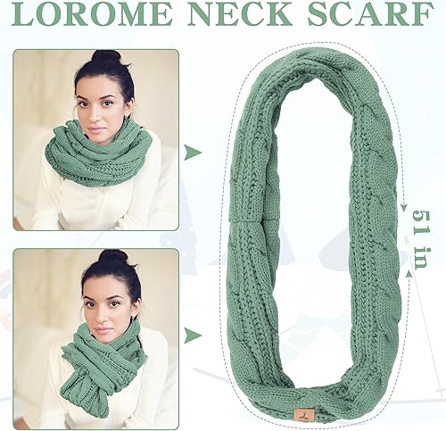 Miniatura 5 de Gorro de invierno, bufanda, guantes de punto de forro polar cálido, guantes de pantalla táctil, bufanda, regalos de invierno para mujeres y hombres