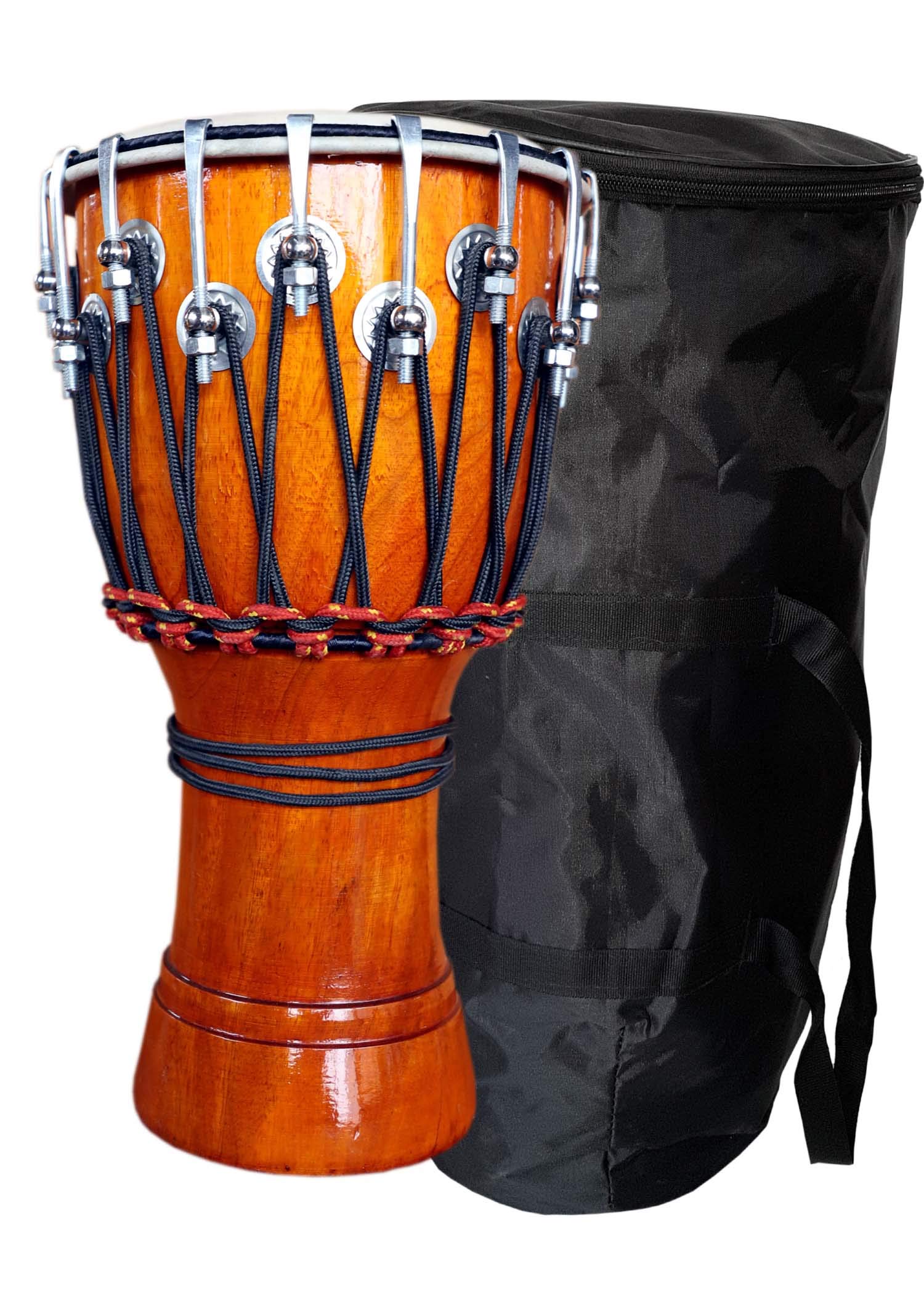 GT manufacturers Cuerda de estilo última intervensión | Djembe afinado, batería Djembe (cabeza de 8 pulgadas), instrumento musical, batería de percusión de mano, Djembe con cubierta (amarillo)