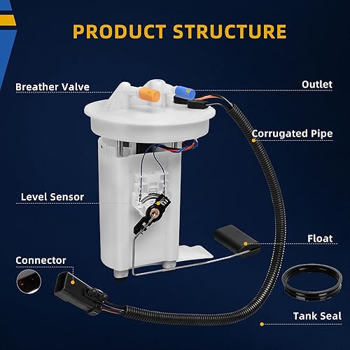 Miniatura 38 de DWVO Bomba de combustible compatible con Jeep Wrangler JK 2009 2010 2011 2012 2013 2014 2015 2016 2017 2018 V6 3.8L 3.6L