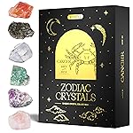 Wyspell Cancer Crystal Set - 6 Raw Cancer Crystals and Healing Stones - Cancer Zodiac Gifts for Women - Cancer Healing Gifts - Birthday Gifts for Women - Astrology Gifts for Women - Zodiac Crystal Set