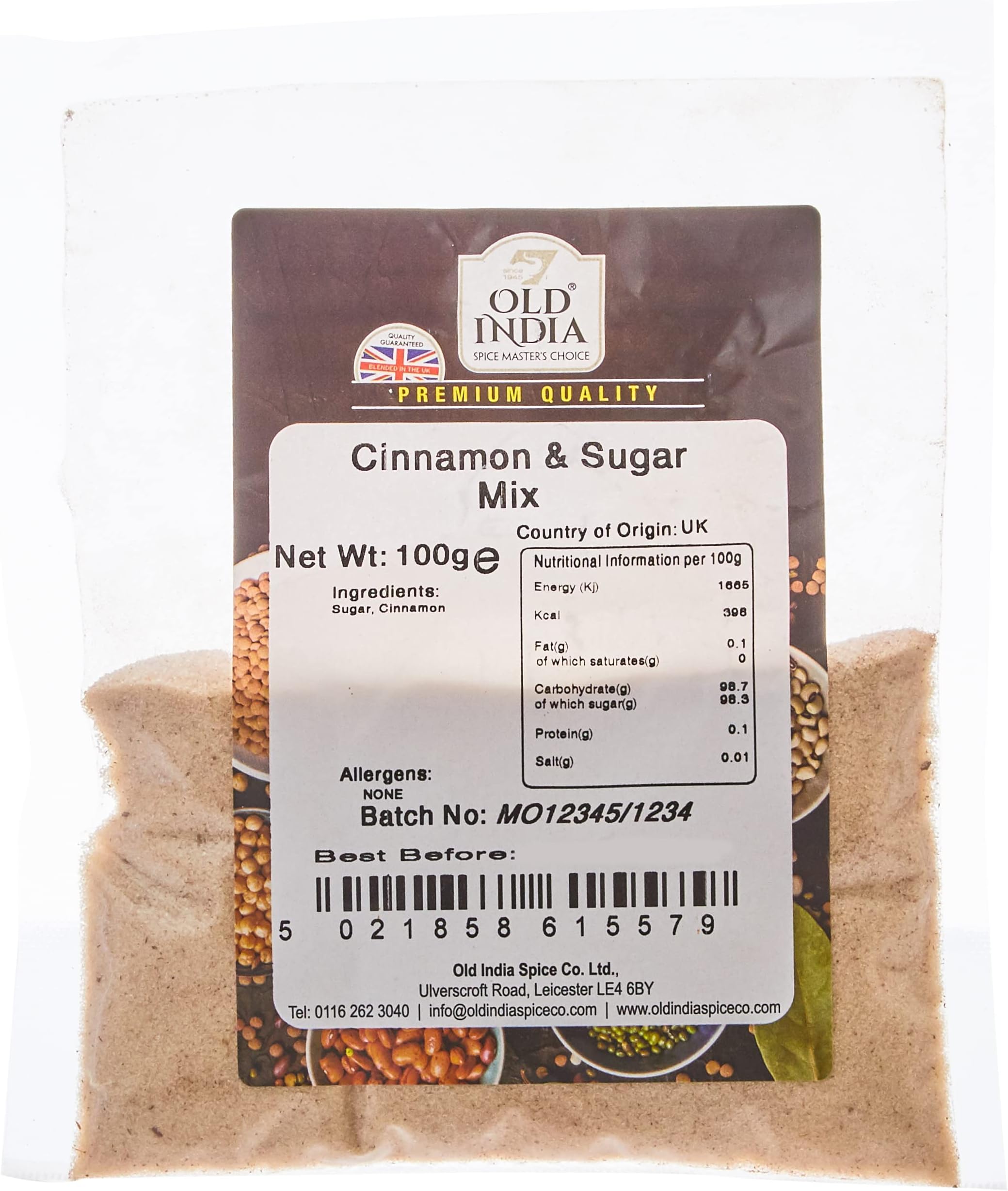 Old India Cinnamon & Sugar Mix 100g
