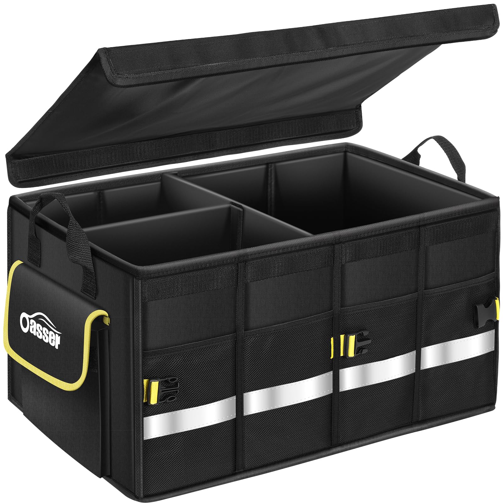 Oasser Organizador Maletero Coche Organizador de Coche para Almacenamiento Plegable Impermeable y Base Antideslizante T…