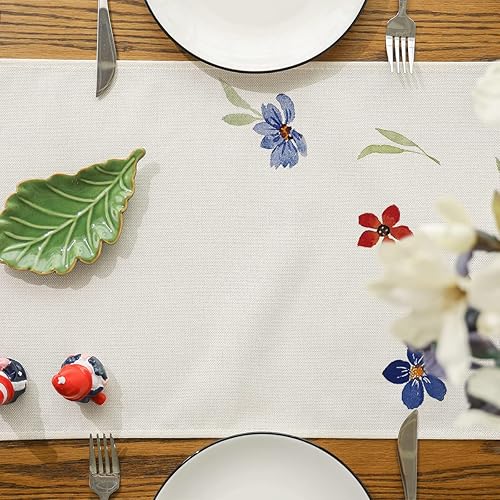 Miniatura 4 de Manteles individuales del 4 de julio, manteles individuales patrióticos del 4 de julio, decoración de Estados Unidos, decoración de mesa para