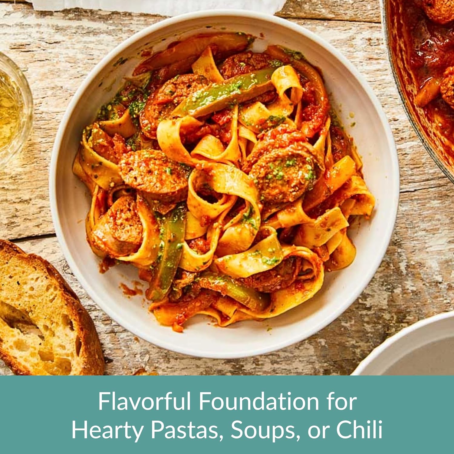 DeLallo Peppers & Sauce, Mild Homestyle Tomato Sauce with Chunky Bell Peppers, Made in Small Batches, Gourmet Ingredient for Italian Sausage, Pasta, and Soups, Non-GMO, 16 oz Jar, (3 Pack)