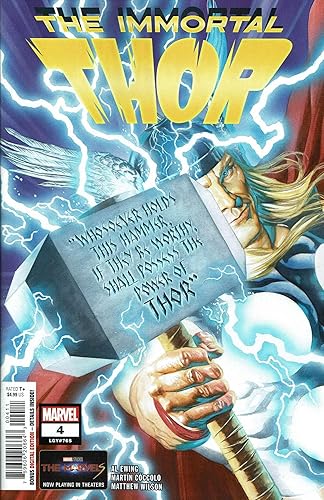 Immortal Thor, The #4 VFNM Marvel comic book 765 Alex Ross
