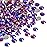 Beadsland Flat Back Crystal Rhinestones Round Gems for Nail Art and Craft Glue Fix, Purple Velvet, 8.3-8.6mm, SS40/144pcs