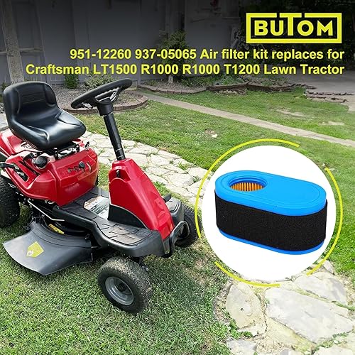 Miniatura 2 de 951-12260 937-05065 Filtro de aire + filtro de aceite 951-12690 Bujía para MTD Craftsman Powermore 420CC LT4200 T1000 T1200 R1000 CC760ES Troy-Bilt