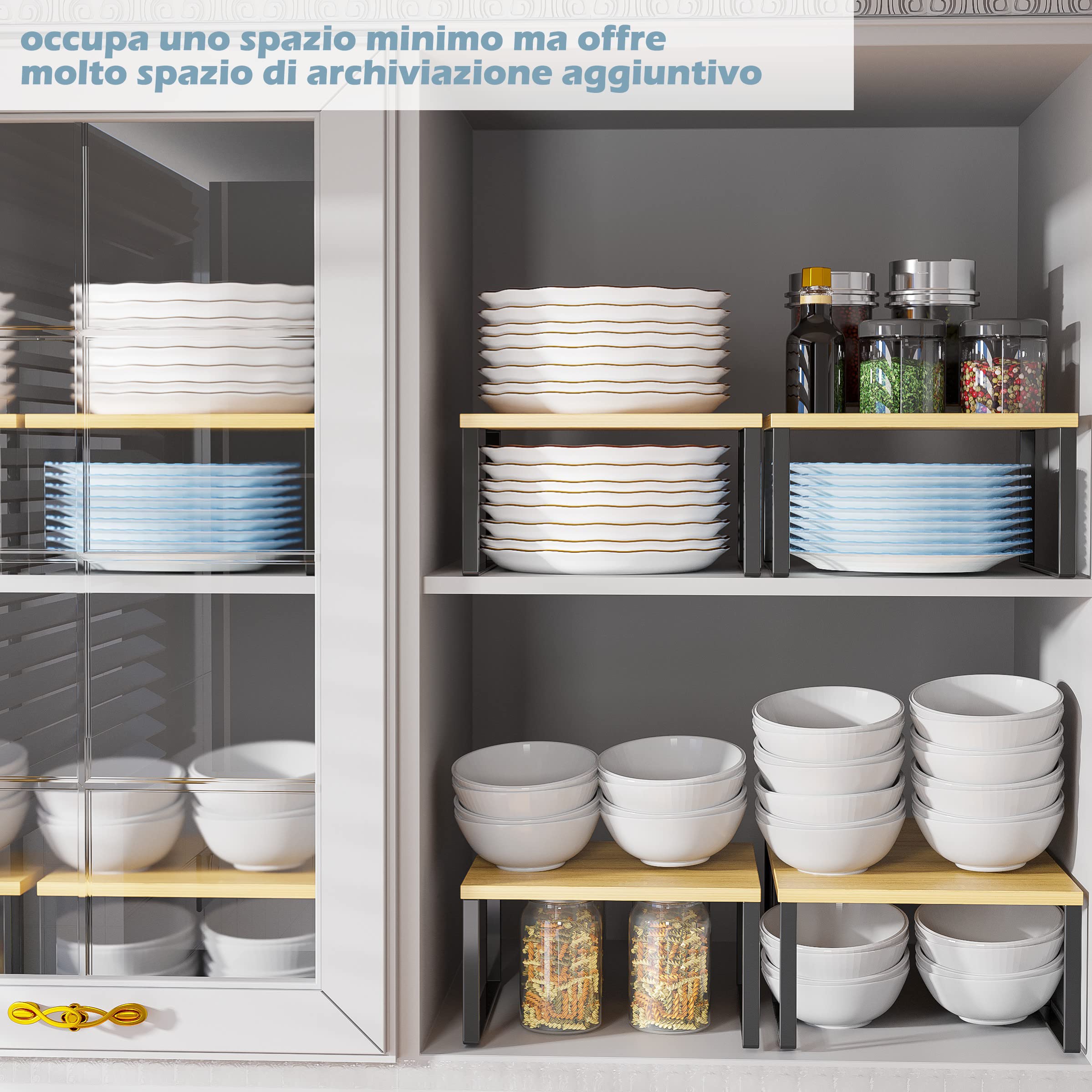 COSTWAY Scaffale Da Cucina A 5 Livelli, Microonde Scaffale In Metallo - Foto 5