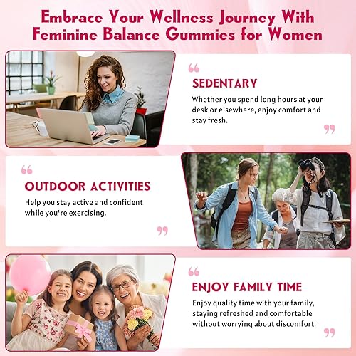 Miniatura 3 de Feminine Balance - Gomitas de equilibrio para mujeres sin azúcar, salud vaginal, antioxidante, salud digestiva, apoyo para el equilibrio de PH,