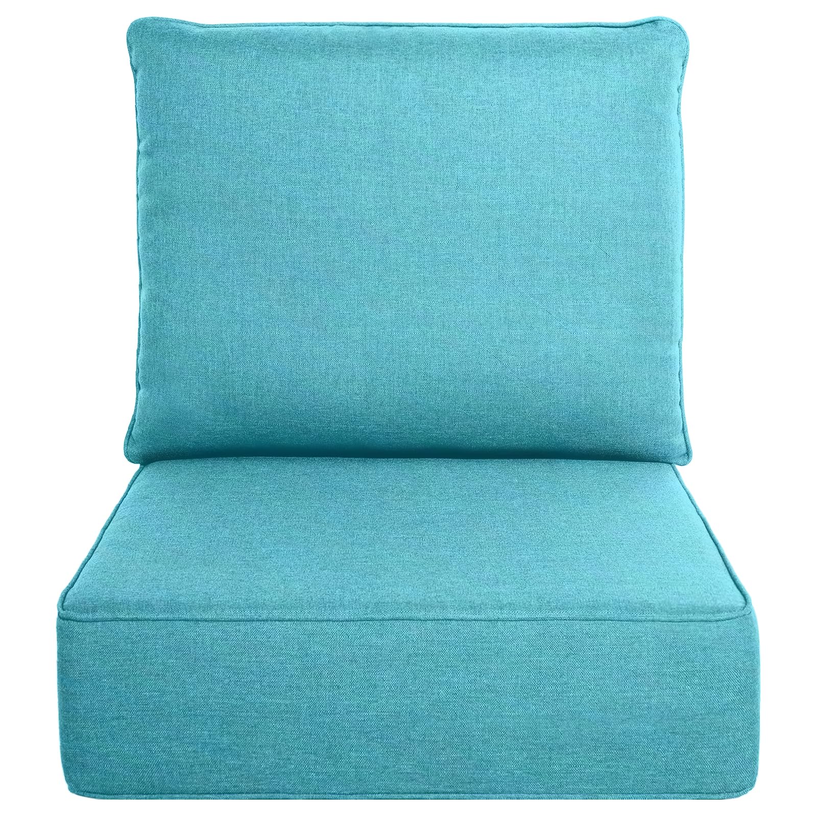 Luxury Outdoor Seat Cushion Set-22 x 24 x 6 Inch Outdoor Chair Cushions with Water Resistant &amp; Removable Cover Outdoor Cushions for Patio Furniture Chair Sofa Couch