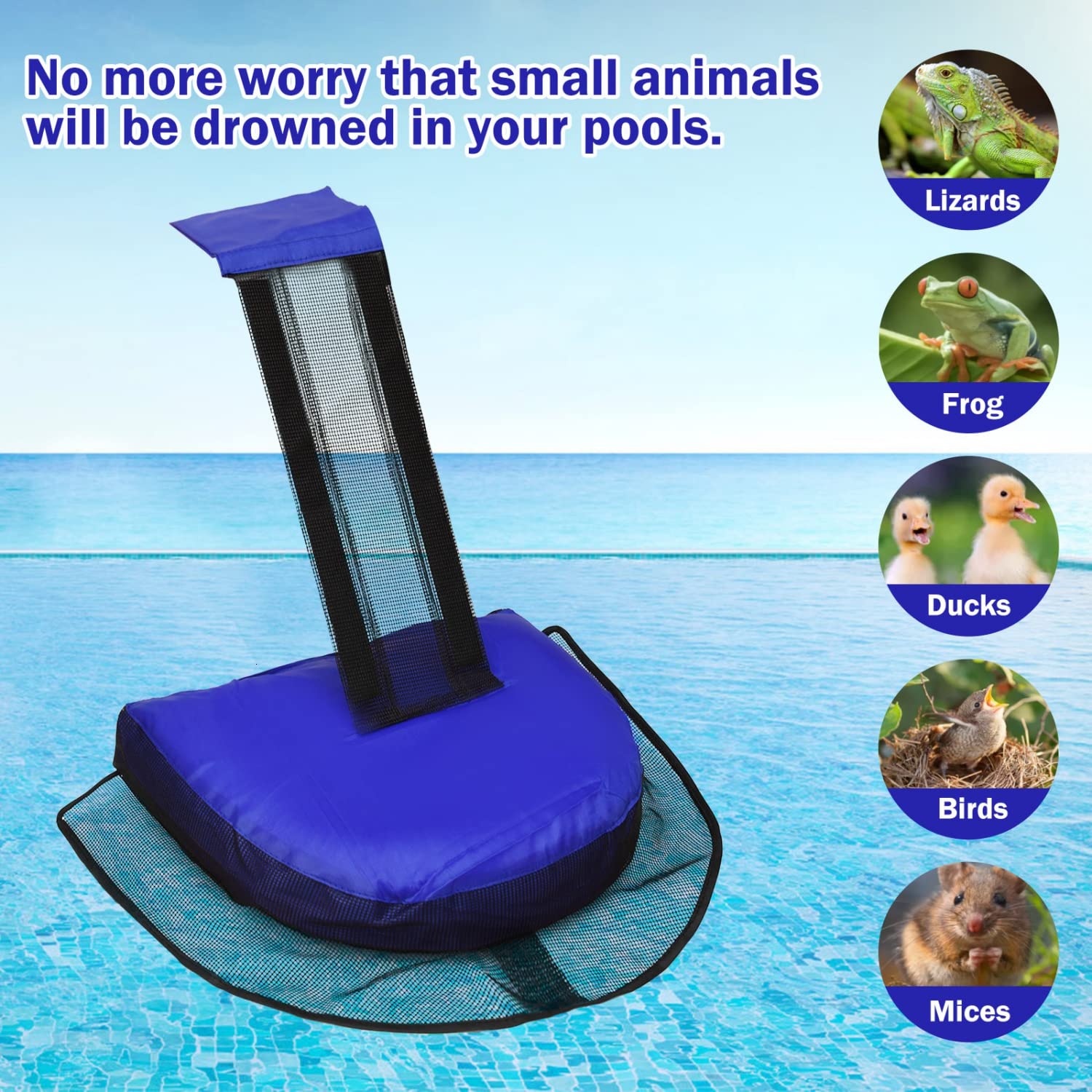 Critter Ramp Inflatable Animal Saving Ramp 2-Pack Animal Escape Ramps For Pools ...