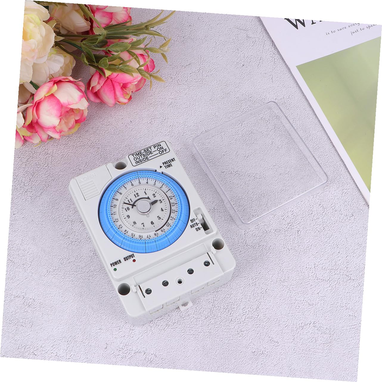 KICHOUSE Mechanischer Zeitschalter mit Countdown Timer Einfache Reinigung Auspc Material 16a 110-230vac zum Kochen von Eiern und Keksen