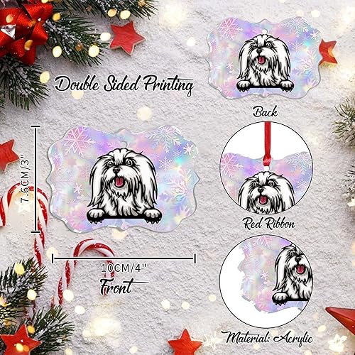 Miniatura 10 de Adorno  Amante de Perros Perro Mamá Adornos de Árbol de Navidad Adornos Presa Canario Divertida Decoración Colgante de Navidad Regalo de Regalo de