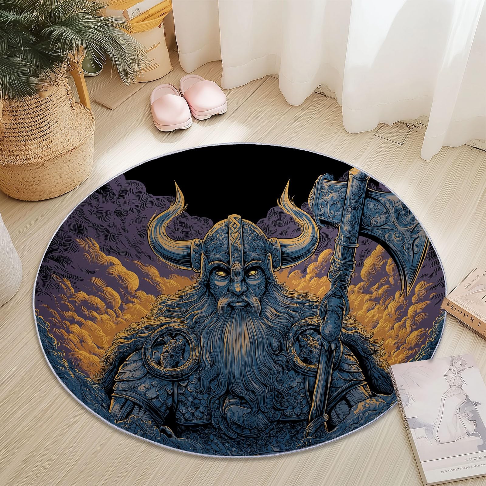 Tapis de chambre décoratif antidérapant pour éviter les glissades sur le parquet
