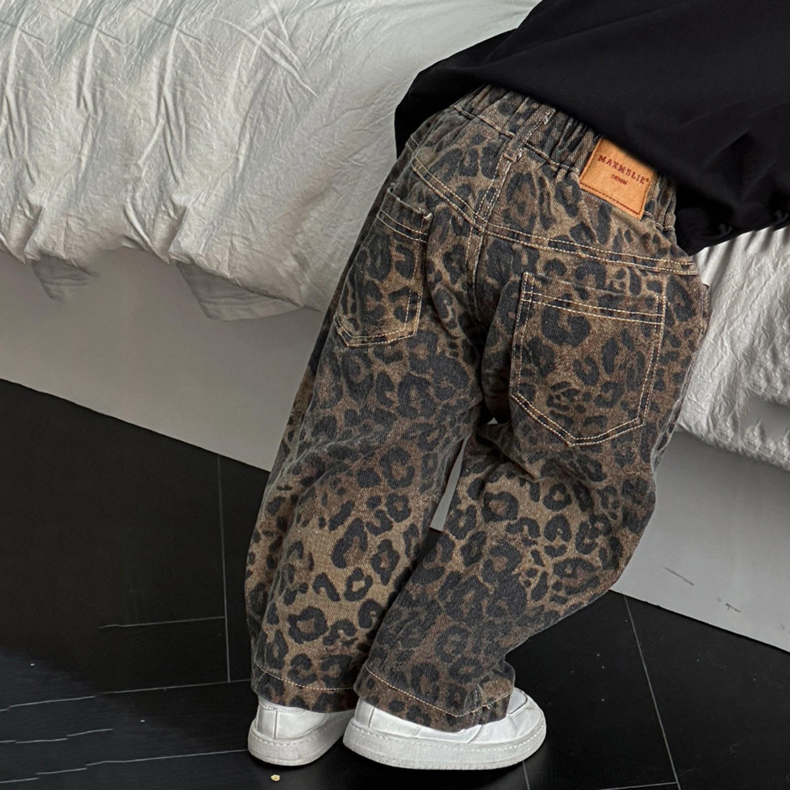 Genérico Pantalones Chandal Niño Pantalones Cargo de Moda para Niños con Cintura Elástica y Puños Confortables para Actividades Casuales de Primavera y Verano
