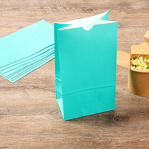 Vista 314 de Restaurantware Bag Tek - Bolsas de almuerzo desechables de 2 libras, 100 bolsas resistentes para llevar, parte inferior plana, ideal para Blanco