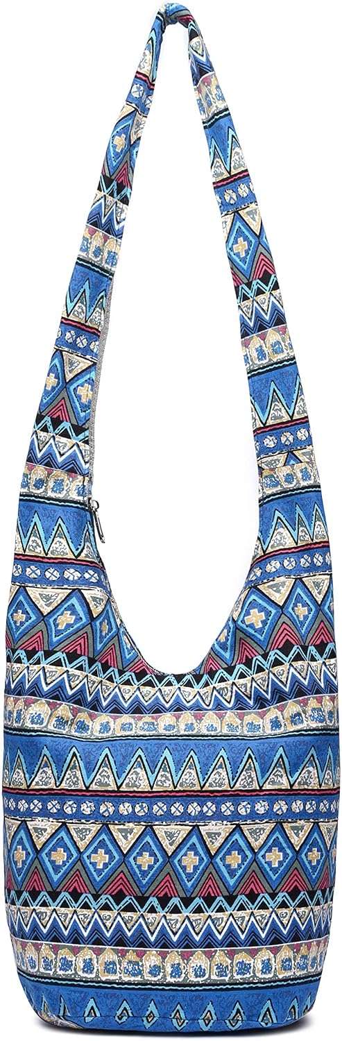 Women Shoulder Handbags Fashion canvas Hippie Crossbody Bags Bohemian Animal Prints Hobo Bags