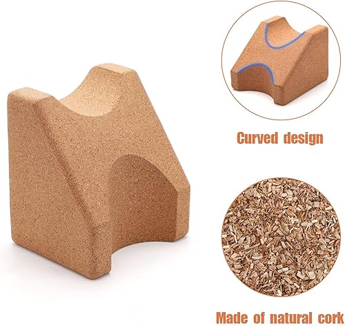 Miniatura 3 de Soporte para el cuello de guitarra de dos alturas, soporte para el cuello de guitarra de alcornoz, almohada de soporte de soporte, accesorios de