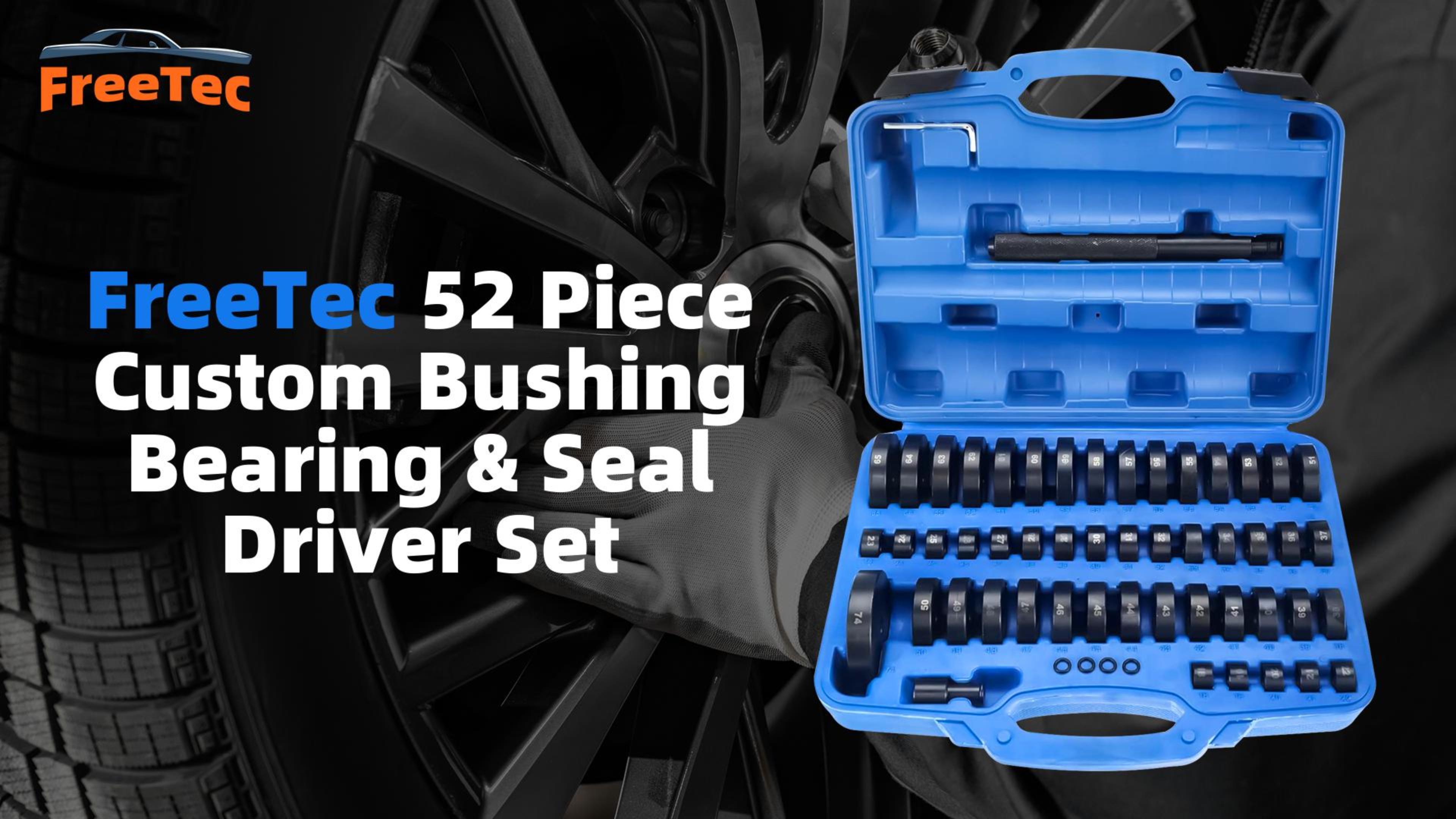 52pc Custom Bushing Bearing Seal Driver Push Press Disc Tool Set - Foto 2