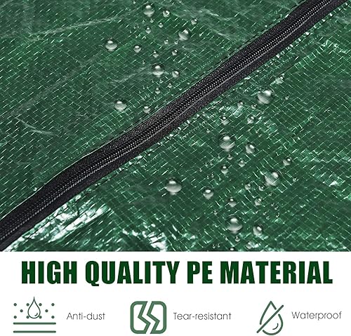 Miniatura 2 de Goplus Bolsa de almacenamiento grande para árbol de Navidad, se adapta a árboles de Navidad desmontados de hasta 9 pies, bolsa de árbol con 2 asas